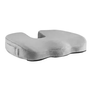 Párna, fenék alatt, ergonomikus, szürke, memóriahab, Powerton